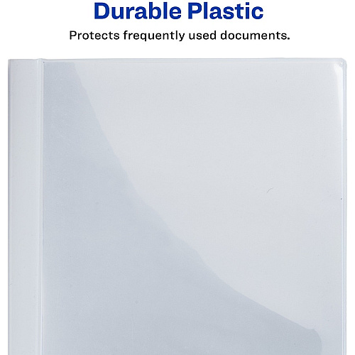 Avery&reg; White Presentation Book Letter - 8 1/2" x 11" Sheet Size - 24 Sheet Capacity - Pocket(s): Internal - Polypropylene - Non-stick, Spill-free, Durable - 1 Each (47671)