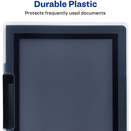 Avery&reg; Flexi-View Letter Report Cover 8 1/2" x 11" - 25 Sheets Capacity - Polypropylene - Assorted - 0% Recycled - 24 / Box (47856)