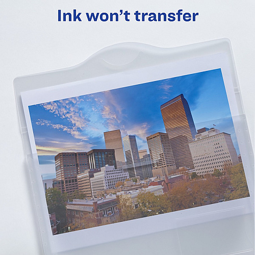 Avery Letter File Wallet 8 1/2" x 11" - 50 Sheets Capacity - 1 Front Pocket(s) - Poly - Clear - 0% Recycled - 12 / Box (72278)