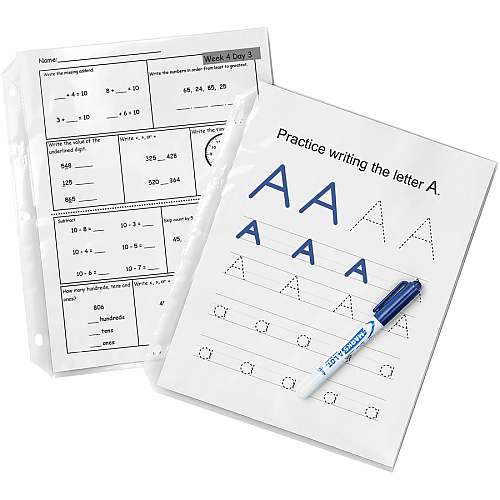 Avery&reg; Economy-Weight Sheet Protectors For Letter 8 1/2" x 11" Sheet - Clear - Polypropylene - 30 / Pack (74082)