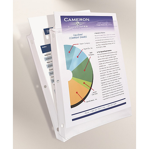 Avery&reg; Heavyweight Sheet Protectors -Acid-free Sheet Capacity - For Letter 8 1/2" x 11" Sheet - Ring Binder - Top Loading - Diamond Clear - Polypropylene - 25 / Pack (75304)