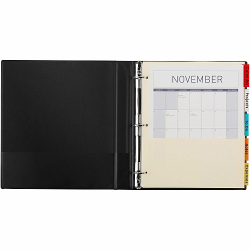 Avery Insertable 5-Tab Dividers 5 x Divider(s) - 5 Tab(s) - 5 - 5 Tab(s)/Set - 9.3" Divider Width x 11.12" Divider Length - 3 Hole Punched - Buff Paper Divider - Multicolor Paper, Plastic Tab(s) - Durable, Reinforced Hole, Hole-punched, Insertable (81009)