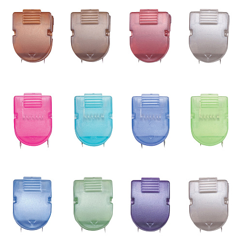 Advantus Brightly Colored Panel Wall Clips Jumbo - 60 Sheet Capacity - Assorted - Plastic - 10 / Box (75341)