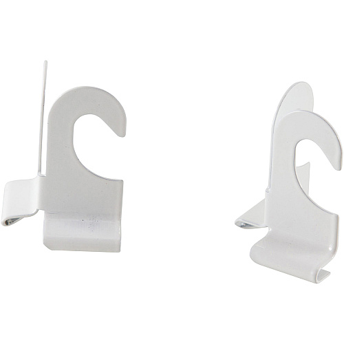 Baumgartens Suspended Ceiling Hooks 30 lb (13.61 kg) Capacity - Durable - 2" Size - for Plant, Sign, Decoration, Office, Classroom, Garage, Home, Cell Phone - White - 2 / Pack (54510)