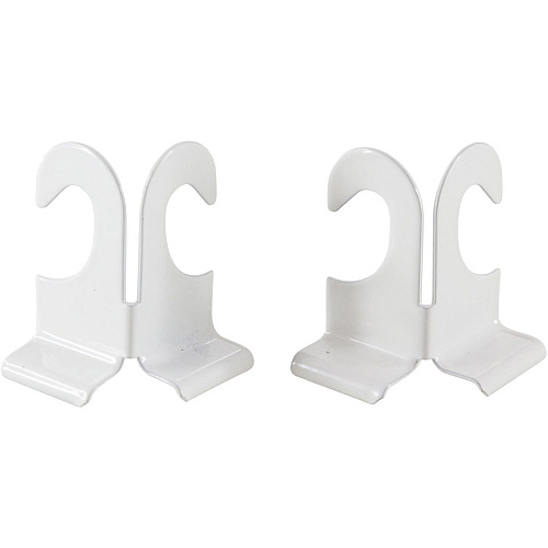 Baumgartens Suspended Ceiling Hooks 30 lb (13.61 kg) Capacity - Durable - 2" Size - for Plant, Sign, Decoration, Office, Classroom, Garage, Home, Cell Phone - White - 2 / Pack (54510)