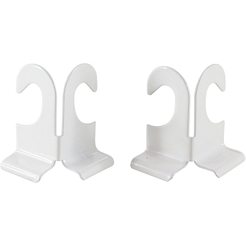 Baumgartens Suspended Ceiling Hooks 30 lb (13.61 kg) Capacity - Durable - 2" Size - for Plant, Sign, Decoration, Office, Classroom, Garage, Home, Cell Phone - White - 2 / Pack (54510)