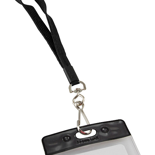 SICURIX Breakaway Lanyard Snap Attachment - 36" Length - Black - Nylon - 12 / Box (65549)