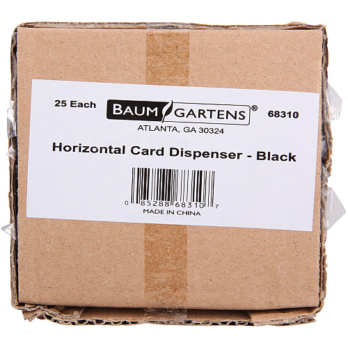 SICURIX Horizontal Black Frame ID Card Holder Horizontal - Plastic - Black - 25 / Pack (68310)