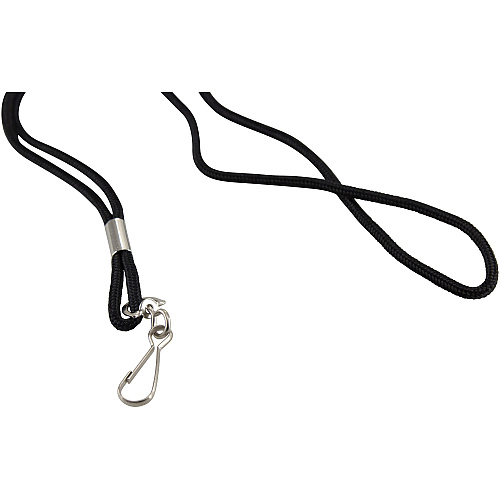 SICURIX Standard Rope Lanyard Standard - Hook Attachment - 36" Length - Black - Nylon - 12 / Pack (68939)