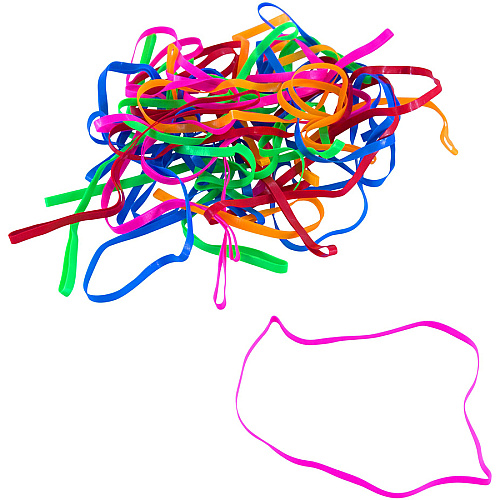 Conserve Plastibands 4.3" Length - Latex-free, Strong - Polyurethane - Assorted - 100 / Box (SF6000)