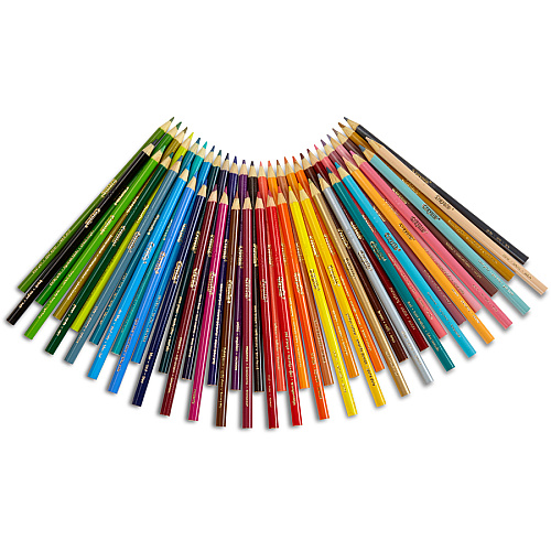 Crayola Presharpened Colored Pencils 3.3 mm Assorted Lead - Wood Barrel - 50 / Set (684050)