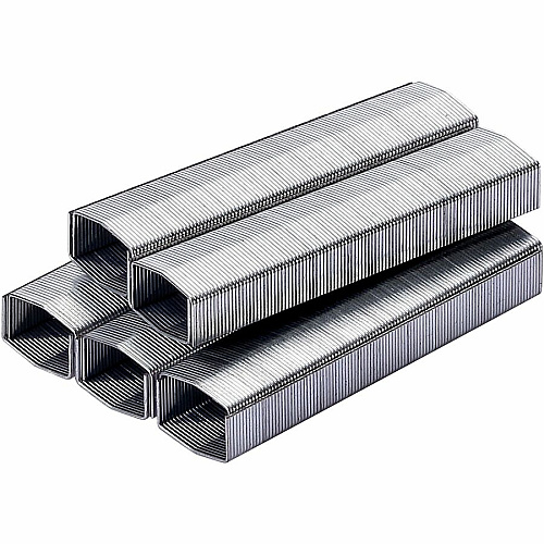 Bostitch PowerCrown Premium Staples 1/4" Leg - 1/2" Crown - Chisel Point - Silver - High Carbon Steel - 2.5" Height x 0.5" Width x 0.3" Length - 210 Per Strip - 1000/Pack - 10 / Box (SB810M)