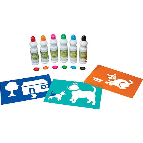 Creativity Street Sponge Paint Set 6 Color(s) - Assorted - 2.20 oz - Washable - 6 / Set (2400)