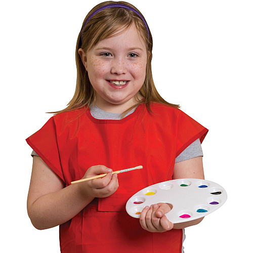 Creativity Street Preschool Brush Set Wood Handle - Nickel Plated Ferrule - 24 / Set (5172)
