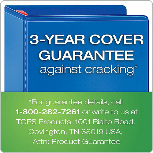 Cardinal Xtralife ClearVue Locking Slant-D Binders 1" Binder Capacity - Letter - 8 1/2" x 11" Sheet Size - 270 Sheet Capacity - 1" Spine Width - 3 Ring(s) - Fastener(s): D-Ring - Pocket(s): 2, Inside Front & Back - Polyolefin - Blue - 14.40 oz - N (26302)