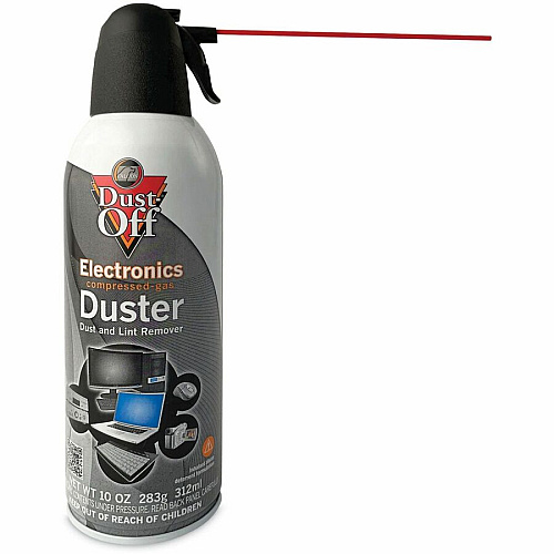 Falcon Dust-Off Compressed Gas Duster Ozone-safe, Moisture-free - Black - 6 / Pack (DPSXL6)
