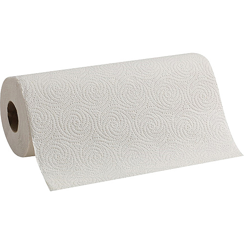 Pacific Blue&reg; Kitchen Paper Towels, 2-Ply, 85 Sheet Roll 2 Ply - 8.80" Width x 11" Length - 85 Sheets/Roll - White - 1 Roll (27385)