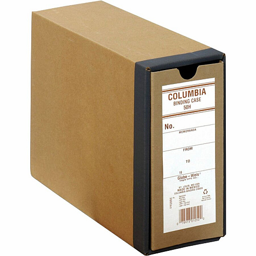 Pendaflex Columbia Binding Cases External Dimensions: 4.6" Width x 12.9" Depth x 9.5" Height - Media Size Supported: Letter - Fiberboard, Kraft - Brown - For Document - Recycled - 1 Each (B50H)