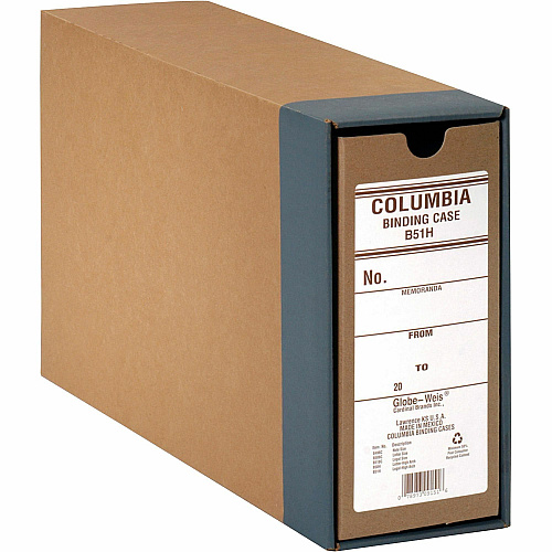 Pendaflex Columbia Binding Cases External Dimensions: 9.5" Width x 15.9" Depth x 4.6" Height - Media Size Supported: Legal - Fiberboard, Kraft - Brown - For Document - Recycled - 1 Each (B51H)