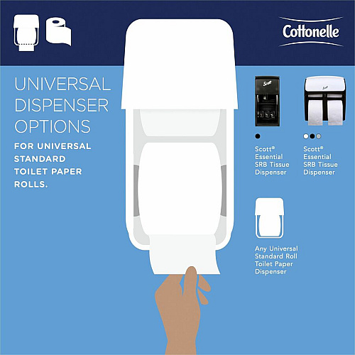 Cottonelle&reg; Standard Toilet Paper, 2-Ply, 451 Sheets, 60 Rolls (17713)