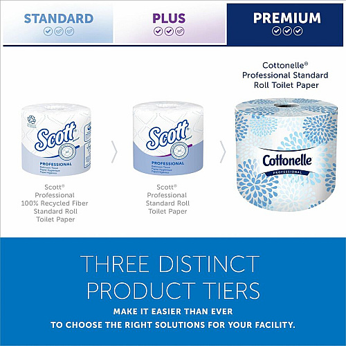 Cottonelle&reg; Standard Toilet Paper, 2-Ply, 451 Sheets, 60 Rolls (17713)