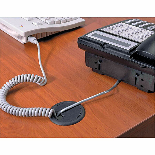 CordAway Adjustable Grommet Grommet - Black - 1 (00203)