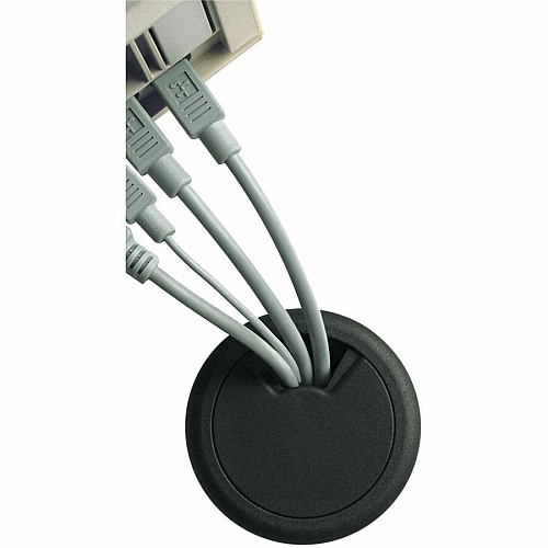 CordAway Adjustable Grommet Grommet - Black - 1 (00203)