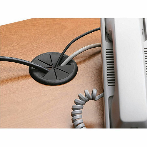 CordAway Flexible Grommet Grommet - Black - 1 Each (00209)