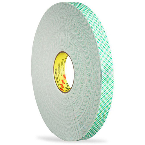 Scotch Double-Coated Foam Mounting Tape 36 yd Length x 0.50" Width x 62.5 mil Thickness - 1" Core - White - Polyurethane - Long Lasting, Temperature Resistant - For Mounting - 1 Roll (401612)