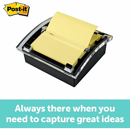 Post-it&reg; Pop-up Notes 100 - 3" Flag/Note Width x 3" Flag/Note Length - Square - 100 Sheets per Pad - Unruled - Canary Yellow - Paper - Self-adhesive, Repositionable - 1 Pad (R330YW)