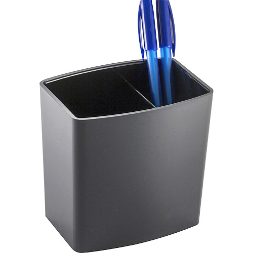 Officemate 2200 Series Large Pencil Cup 4.5" Height x 5" Width x 3.8" Depth - Plastic - Black - 1 Each (22292)