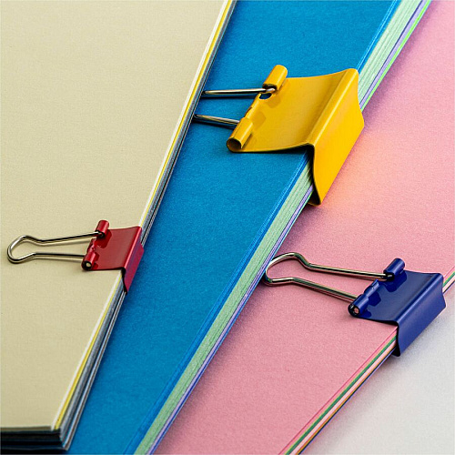 Officemate Binder Clips, Assorted Medium - Assorted - 30 / Pack (31026)