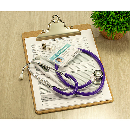 Officemate Recycled Hardboard Clipboard 1" Clip Capacity - 9" x 12 1/2" Sheet Size - Clamp - Hardboard - Wood - 1 Each (83100)