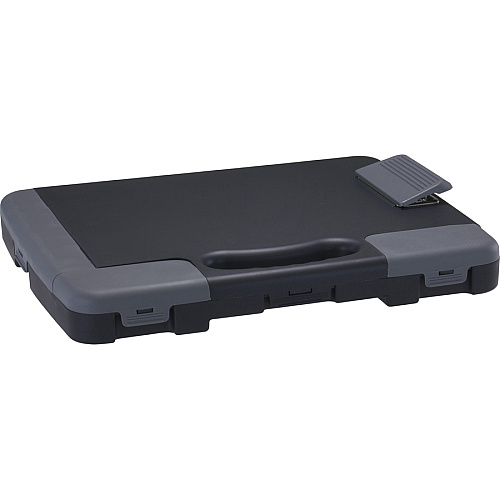 Officemate Portable Clipboard Storage Case Storage for Stationary - Charcoal - 1 Each (83301)
