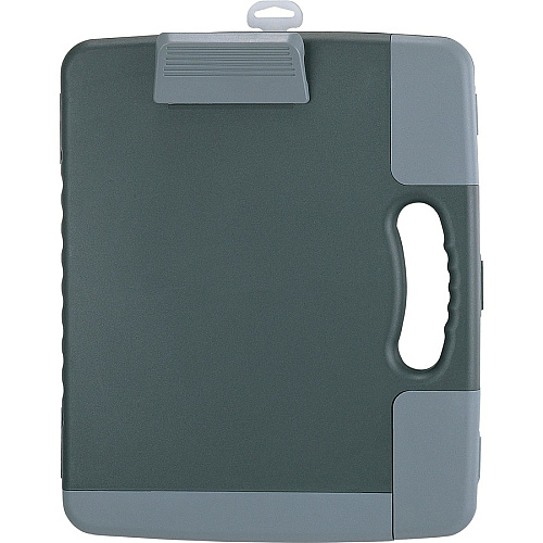 Officemate Portable Clipboard Storage Case Storage for Stationary - Charcoal - 1 Each (83301)