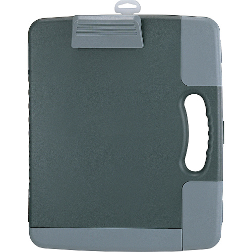 Officemate Portable Clipboard Storage Case Storage for Stationary - Charcoal - 1 Each (83301)