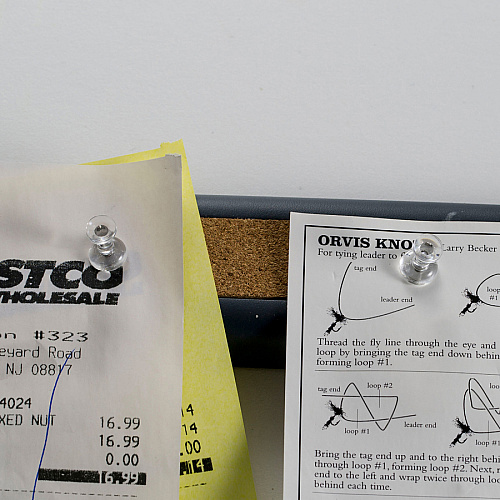 Officemate Precision Pushpins 0.5" Length x 0.3" Diameter - Clear - 100 / Box (92707)