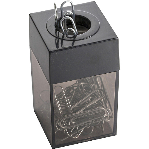 Officemate Magnetic Top Paper Clip Dispenser Smoke - 1 Each (93690)