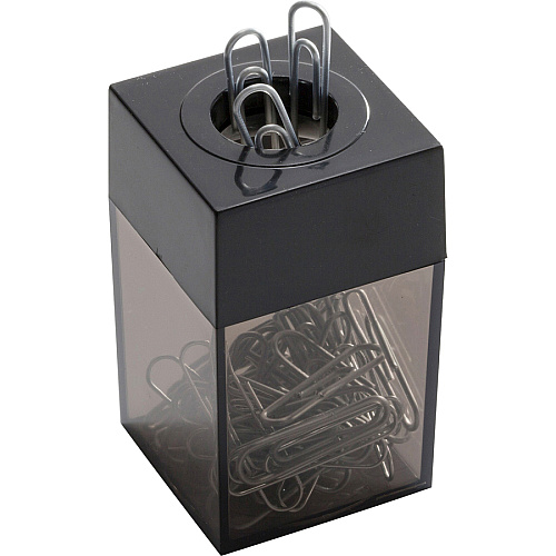 Officemate Magnetic Top Paper Clip Dispenser Smoke - 1 Each (93690)