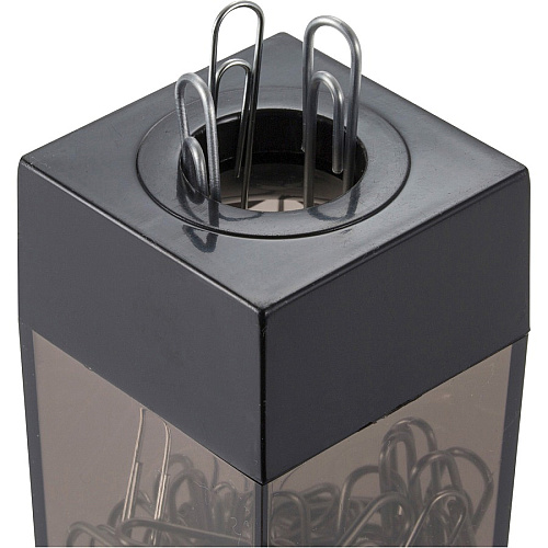 Officemate Magnetic Top Paper Clip Dispenser Smoke - 1 Each (93690)