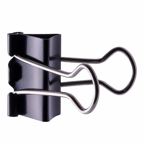 Officemate Binder Clips, Small Small - 0.8" Width - 0.37" Size Capacity - Corrosion Resistant - Black - 12 / Box (99020)