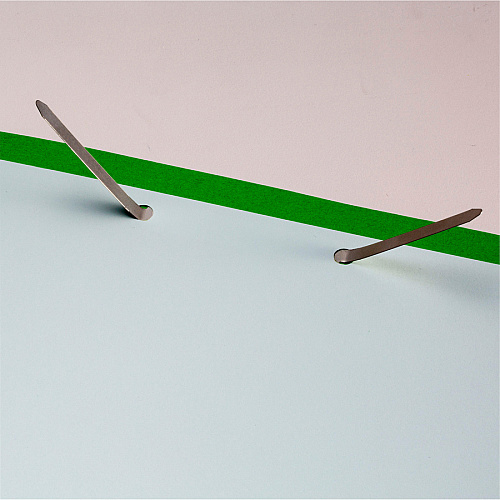 Officemate Prong Fastener Bases Standard - 2.8" Length - 2" Size Capacity - Silver - Steel - 100 / Box (99854)