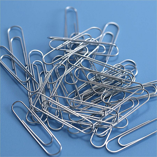 Officemate Giant Gem Paper Clips Jumbo - 2" Length x 0.5" Width - Silver - Steel - 100/Box - 10 / Pack (99914)