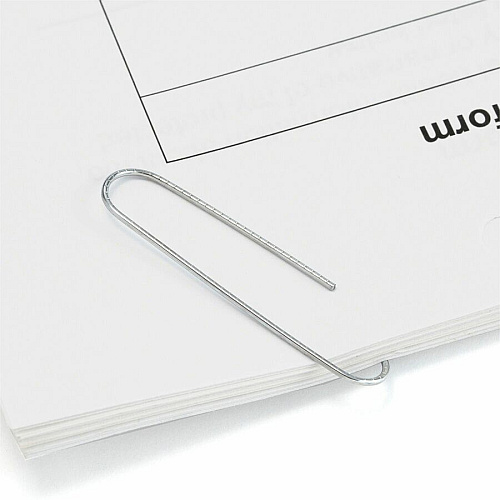 Officemate Giant Non-skid Paper Clips Jumbo - 2" Length x 0.5" Width - Silver - Steel - 100/Box - 10 / Pack (99915)