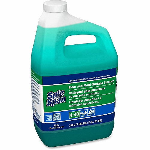 Spic and Span Floor and Multi-Surface Cleaner Concentrate Liquid - 128 fl oz (4 quart) - 1 Each - Green (02001)