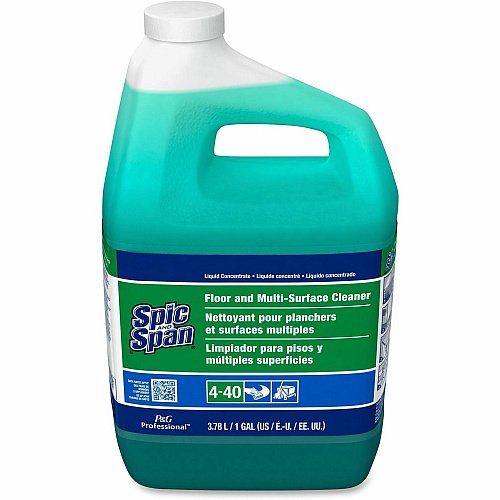 Spic and Span Floor and Multi-Surface Cleaner Concentrate Liquid - 128 fl oz (4 quart) - 1 Each - Green (02001)