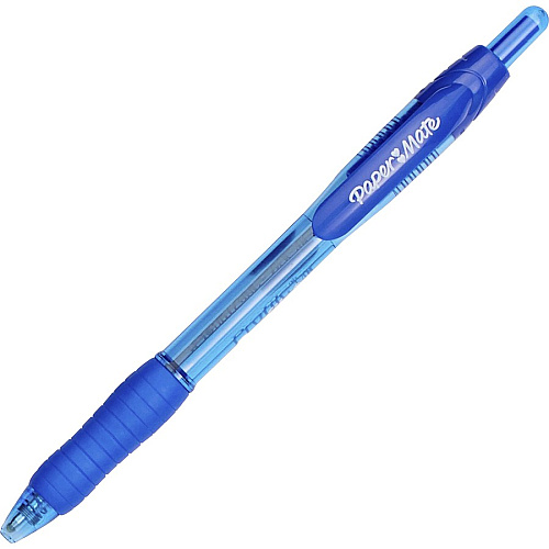 Paper Mate Retractable Profile Ballpoint Pens 1.4 mm Bold Pen Point - Retractable - Blue Ink - Gel-based - Blue Barrel - 1 Dozen (89466A)