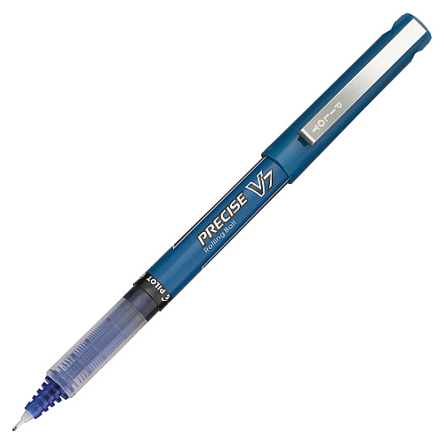 Pilot Precise V5 Premium Rolling Ball Pen 0.5 mm Extra Fine Pen Point - Blue Ink - 1 / Pack (35344)