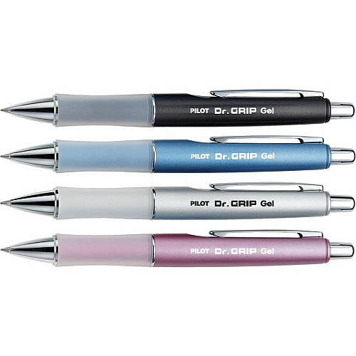Pilot Dr. Grip Retractable Gel Rollerball Pens 0.7 mm Fine Pen Point - Refillable - Retractable - Black Ink - Gel-based - Assorted Barrel - 1 Each (36274)