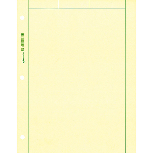 Rediform Computation Pads - Letter 100 Sheets - Stapled/Glued - Letter - 8 1/2" x 11" Sheet Size - Green Paper - Subject - 1 Pad (42382)